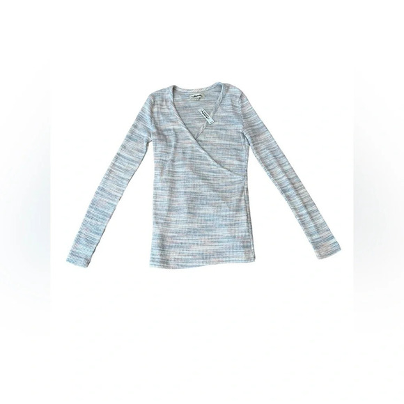 Madewell Space-Dye Faux-Wrap Top
Size xxs
Pit to pit 14” - Picture 6 of 8